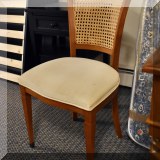 F60. Caned back chair. 